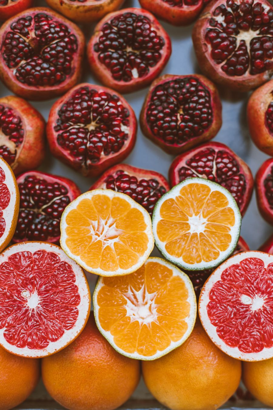 Oranges and pomegranates